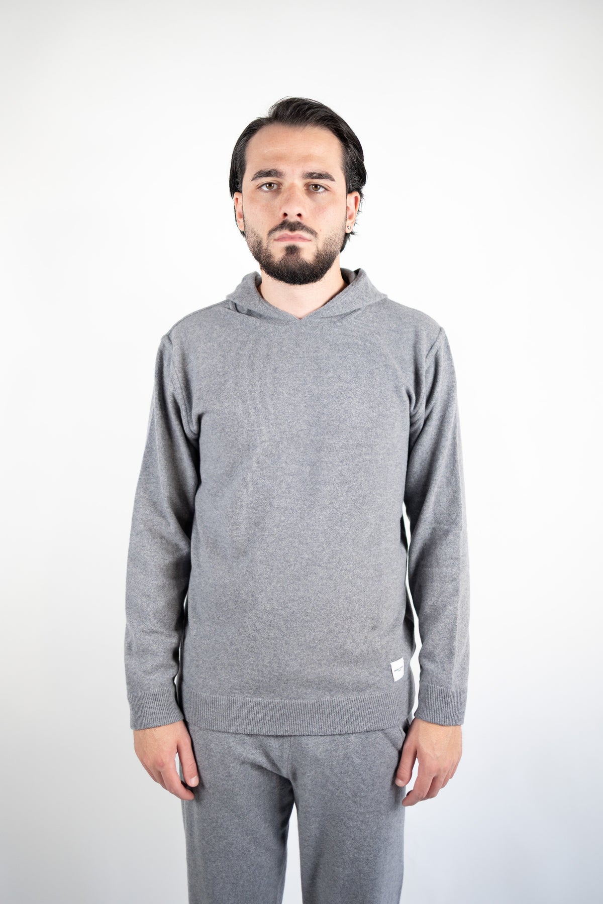 MAGLIA CON CAPPUCCIO IN LANA & CASHMERE  DANIELE FIESOLI
