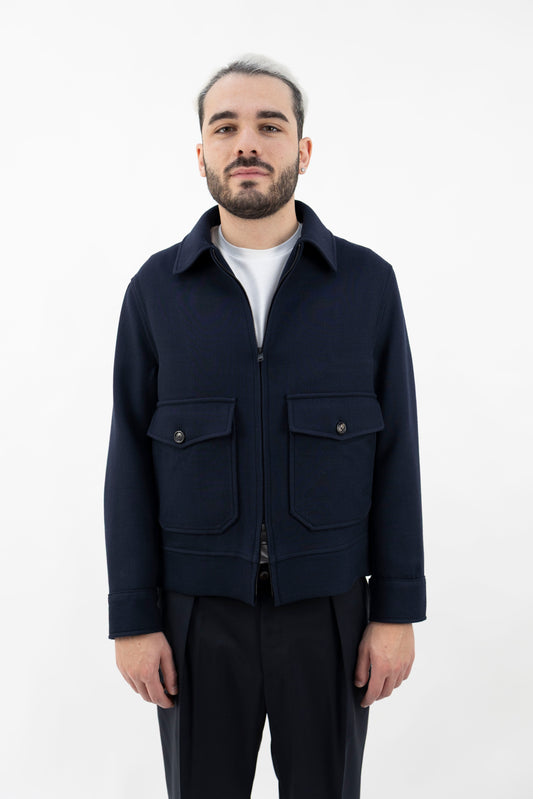 GIUBBINO IN LANA BLU NAVY  CN5092 103 CIRCOLO 1901