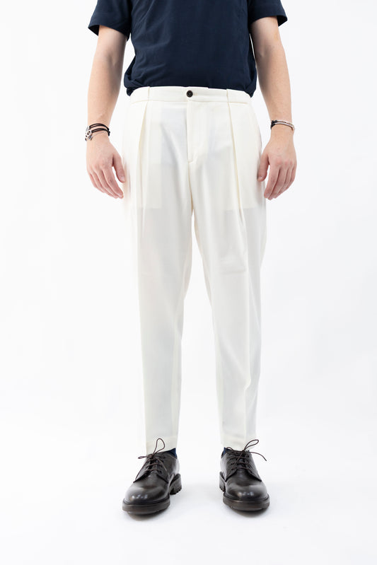 PANTALONE IN LANA NATURALE PORTOBELLOSQD 400120 120 Quattro decimi BY Briglia
