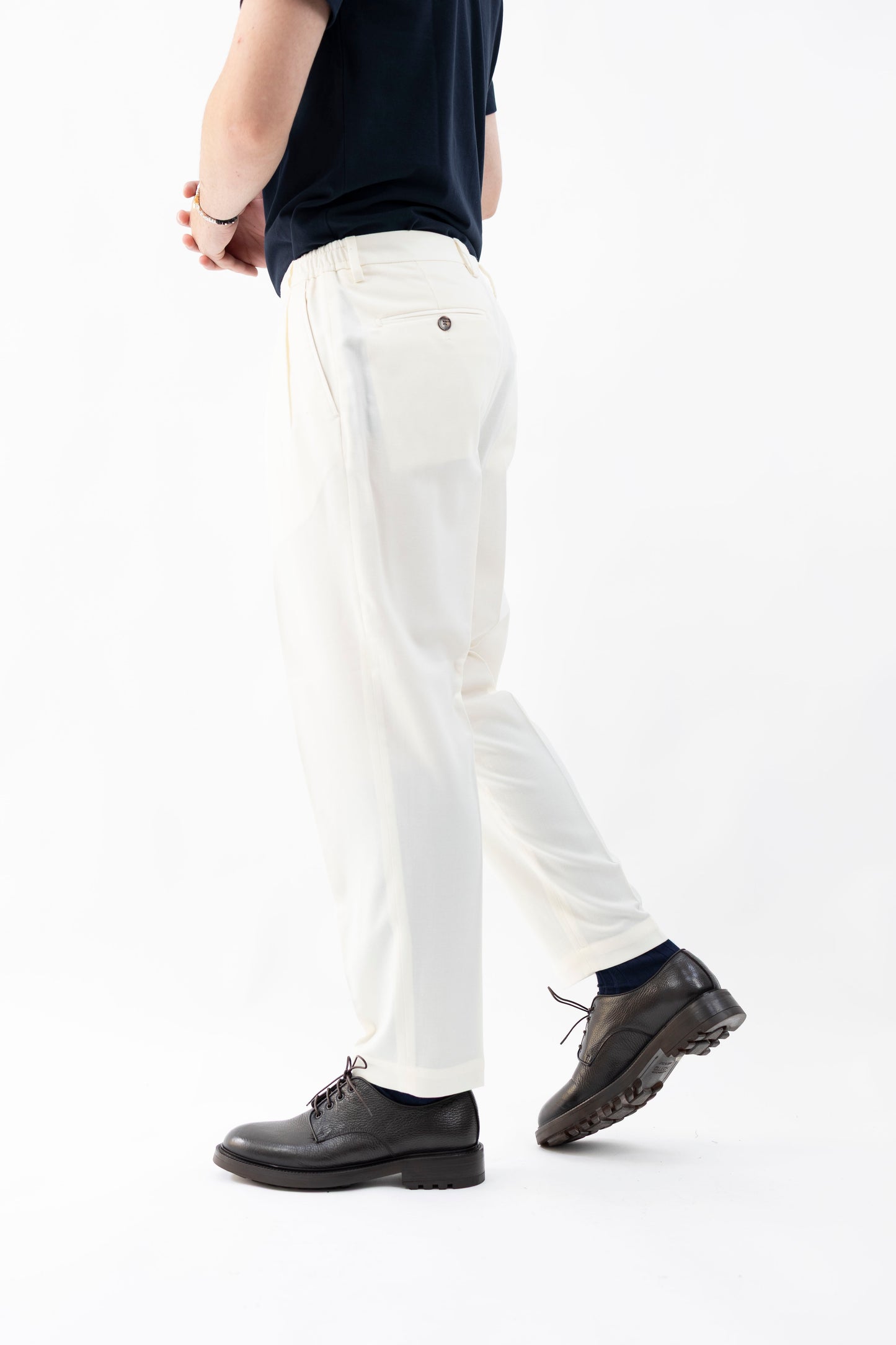 PANTALONE IN LANA NATURALE PORTOBELLOSQD 400120 120 Quattro decimi BY Briglia