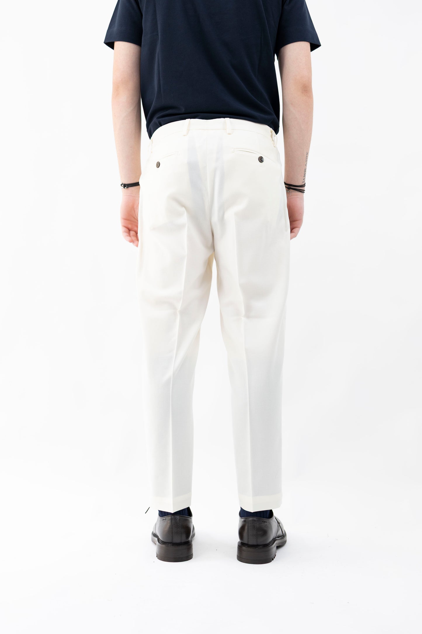 PANTALONE IN LANA NATURALE PORTOBELLOSQD 400120 120 Quattro decimi BY Briglia