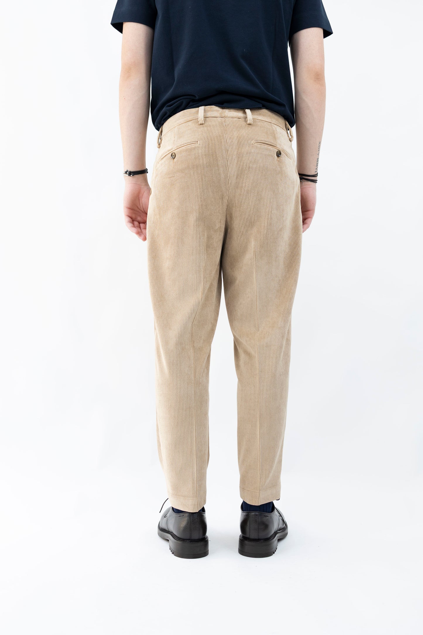 PANTALONE VELLUTO A COSTINE PORTOBELLOSQD 400158 043 Quattro decimi BY Briglia