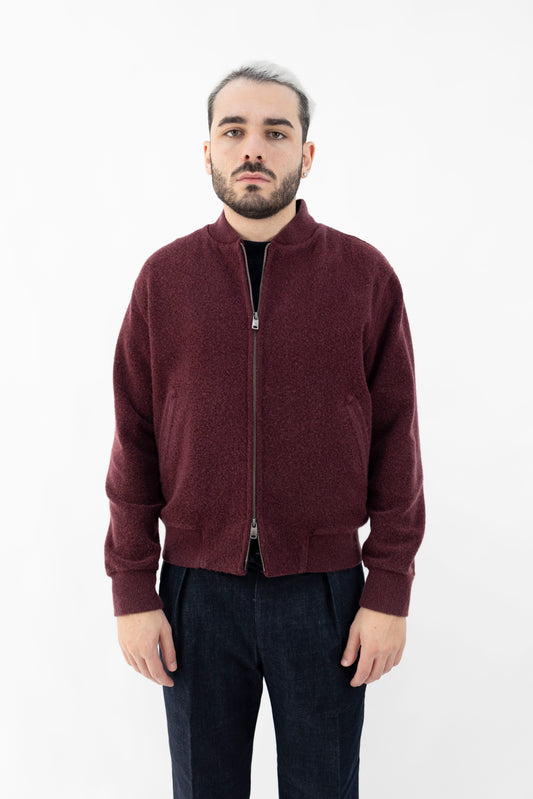 BOMBER IN LANA BORGOGNA CN5135 1184FB CIRCOLO 1901