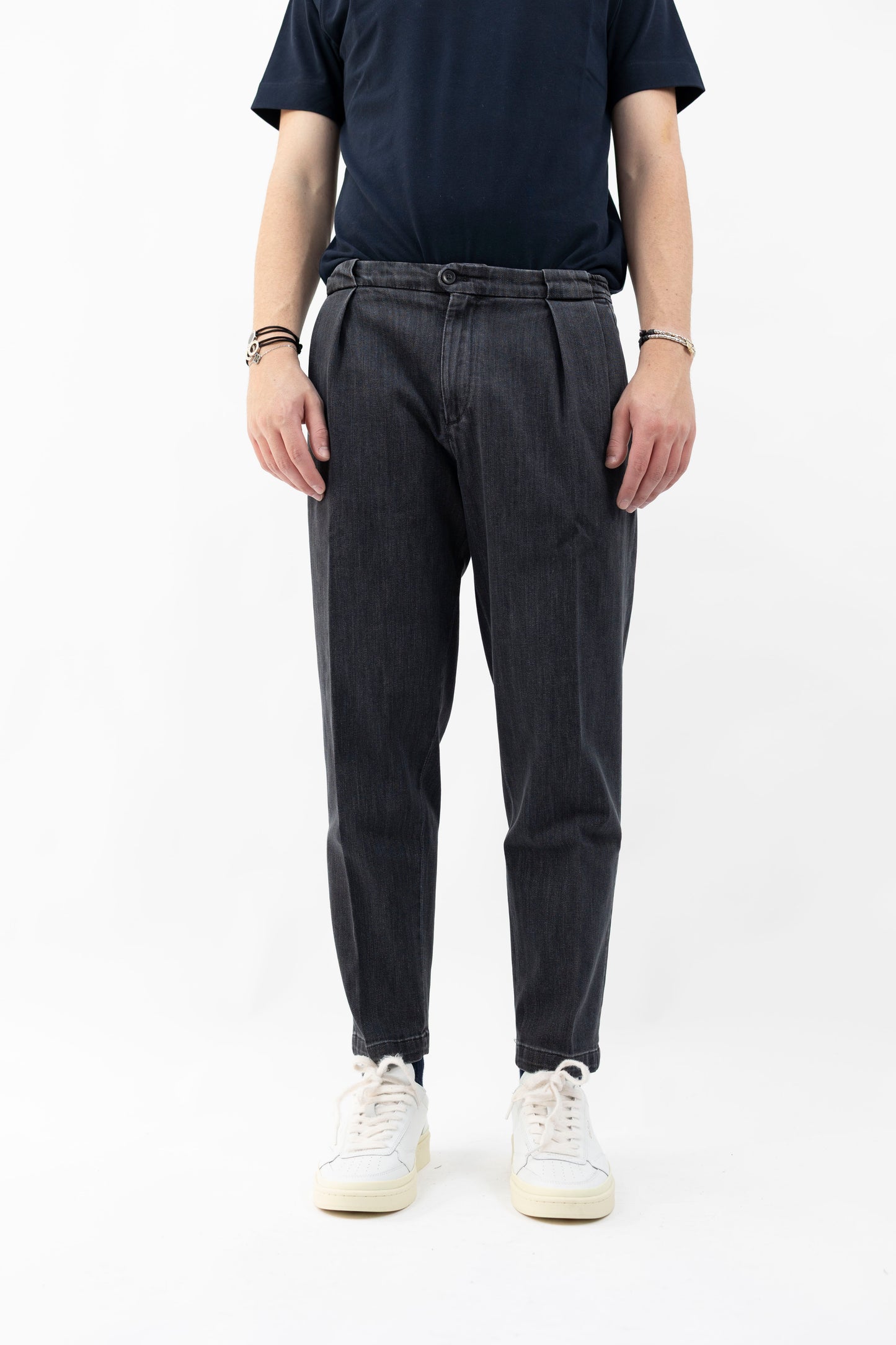 JEANS DENIM NERO PORTOBELLODQD 400169 61 010 Quattro decimi BY Briglia