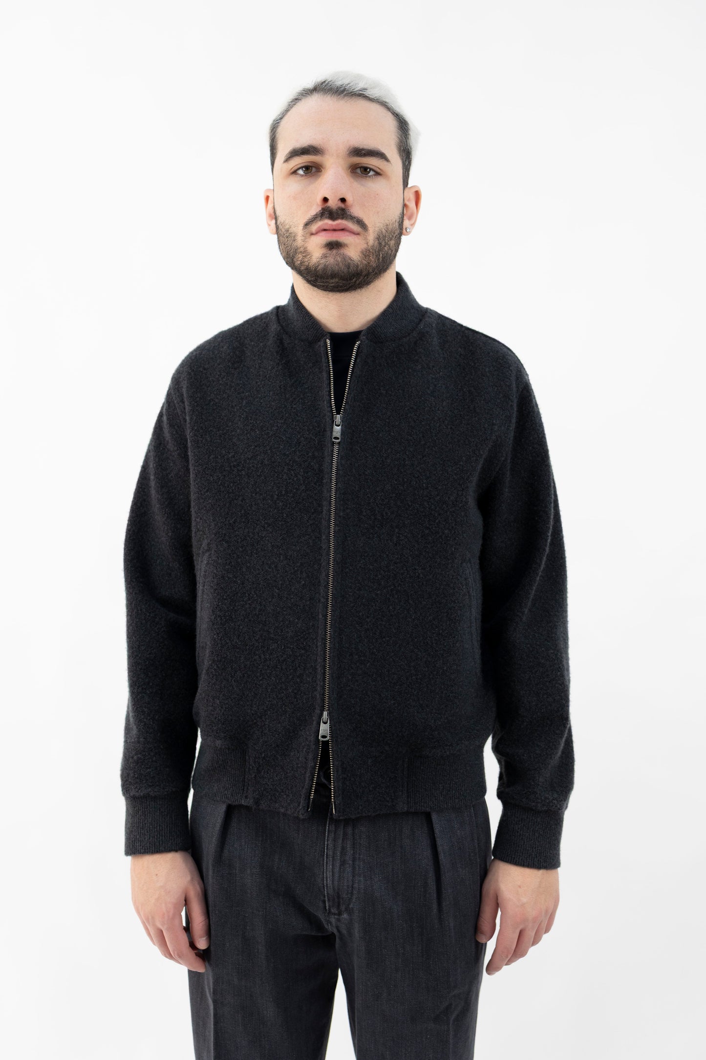 BOMBER IN LANA NERO CN5135 101F CIRCOLO 1901