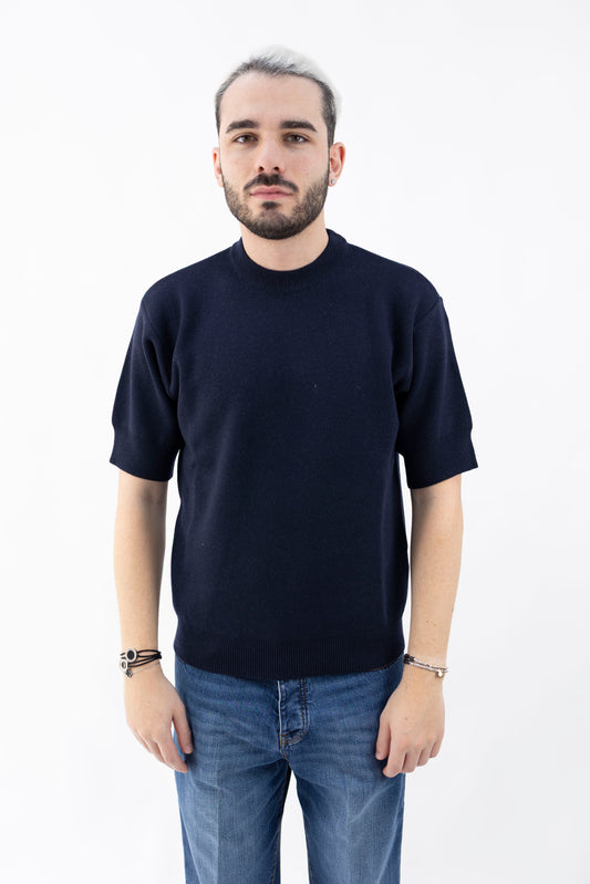 GIROCOLLO LANA&CASHMERE BLU DF1103 023 DANIELE FIESOLI