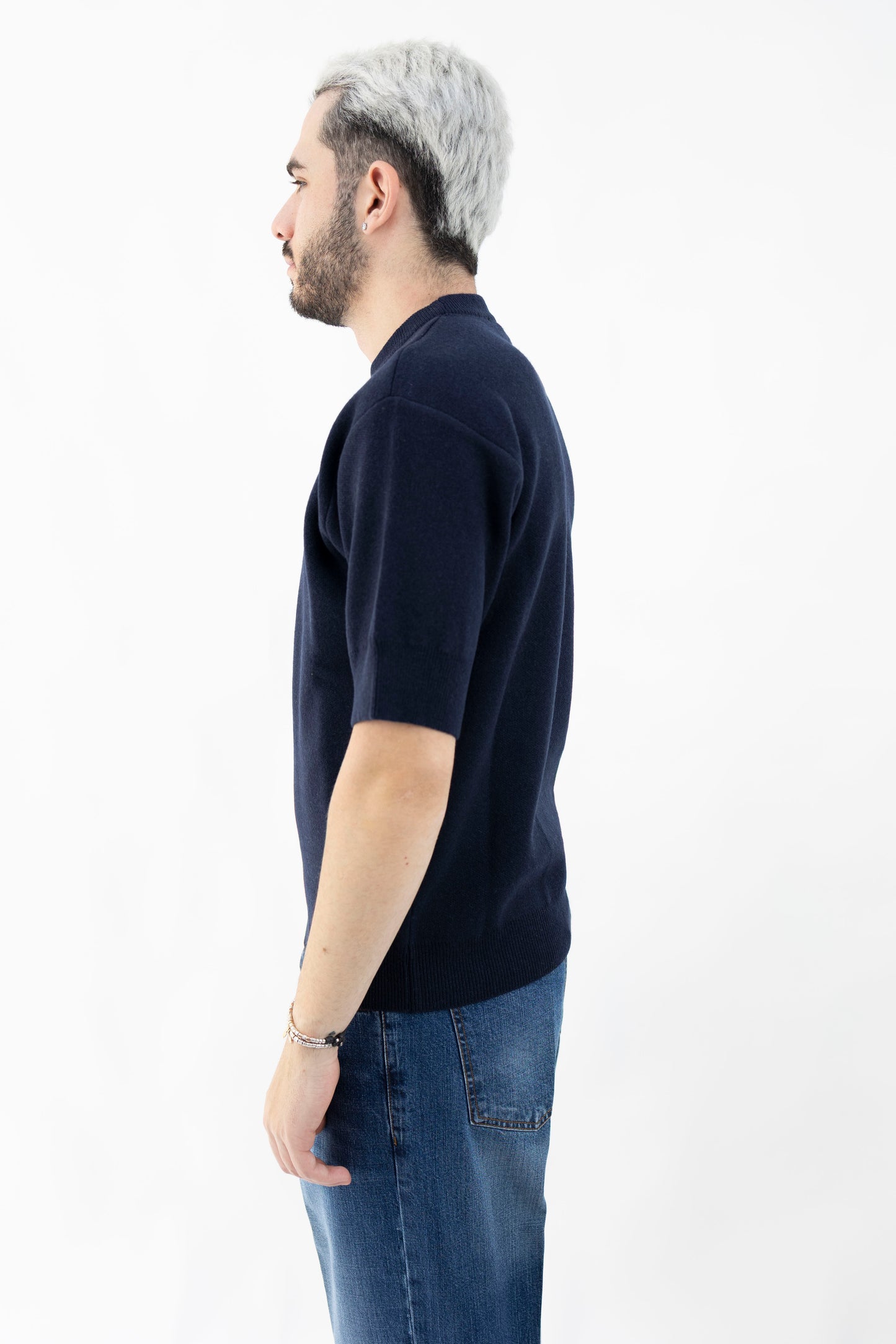 GIROCOLLO LANA&CASHMERE BLU DF1103 023 DANIELE FIESOLI