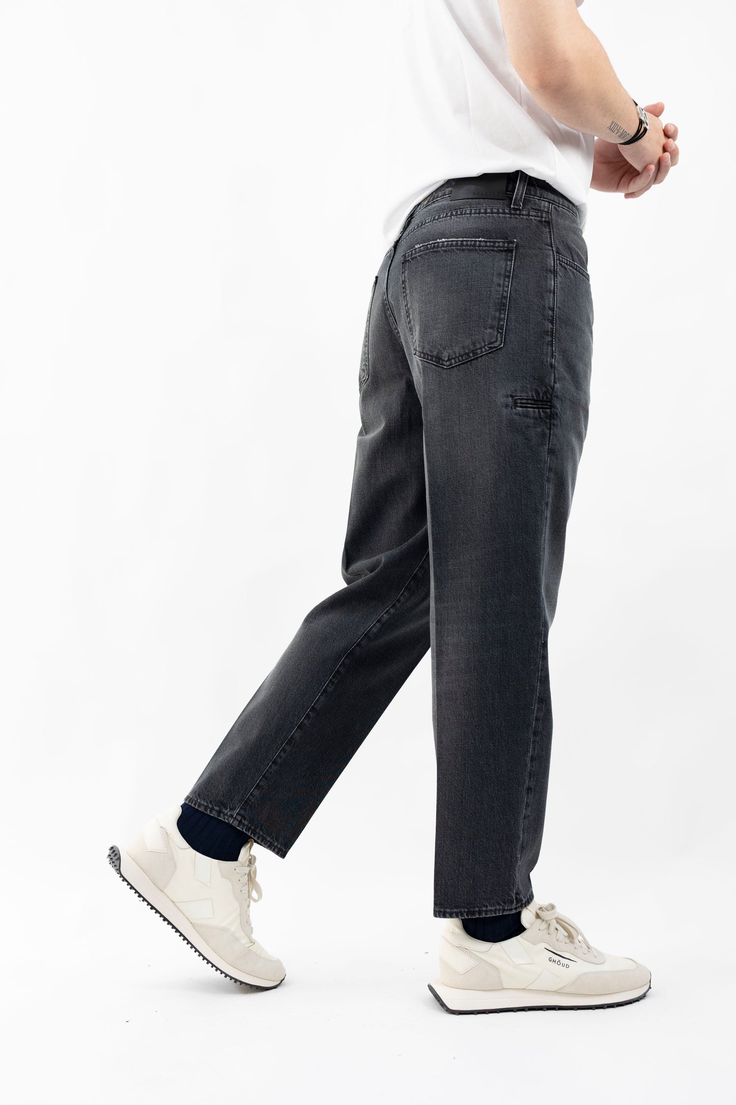 JEANS DENIM NERO OSAKA/L.90 BONHEUR