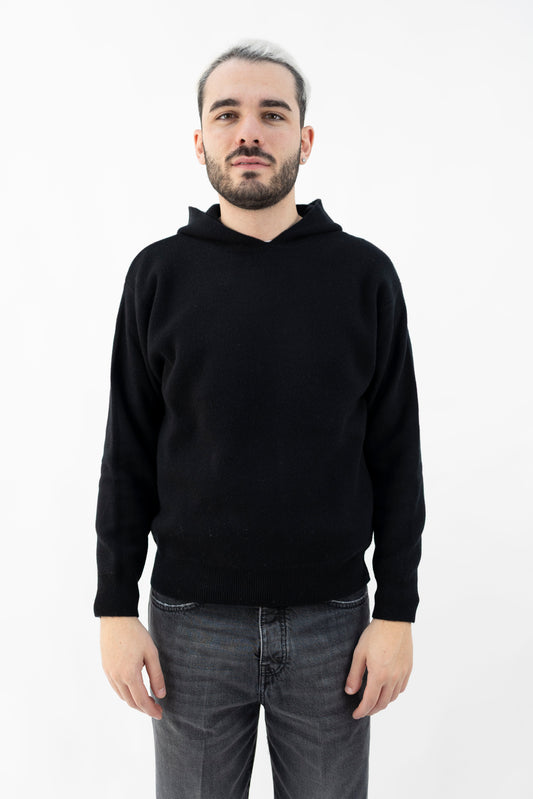 FELPA IN CASHMERE NERA DF1104 013 DANIELE FIESOLI