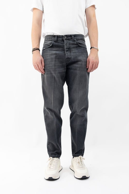 JEANS DENIM NERO NIKKO/L.90 BONHEUR