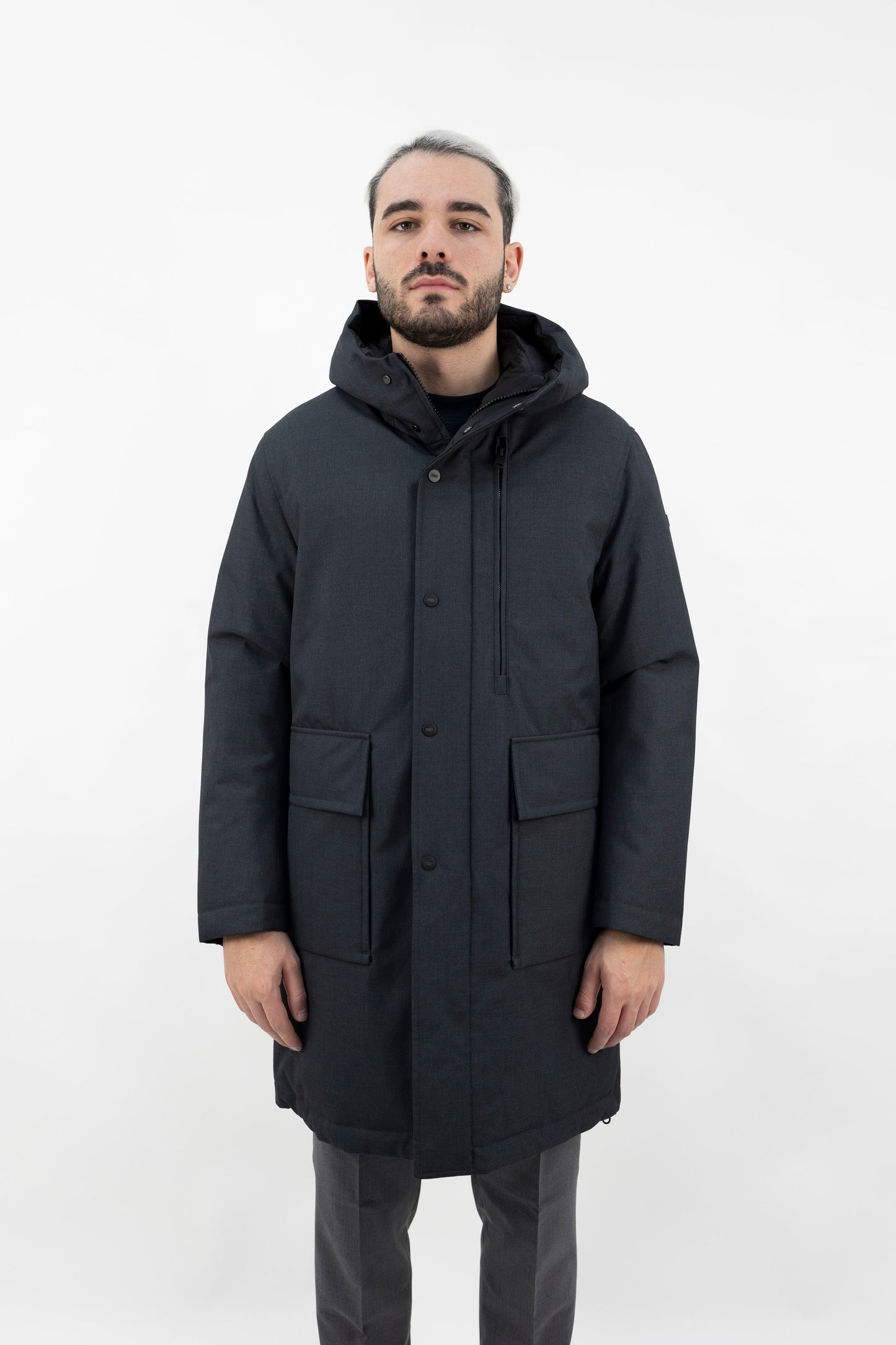 GIUBBINO PARKA GRIGIO MIRROR PARMA BOBBIO 465 DUNO
