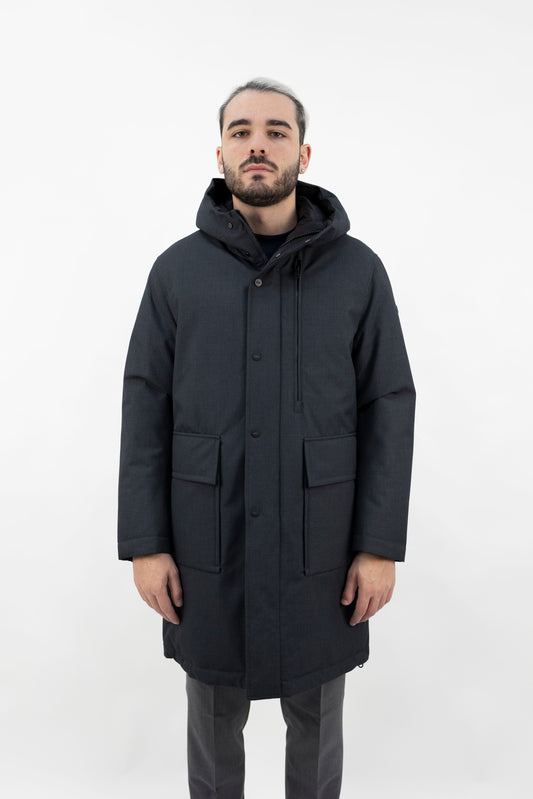 GIUBBINO PARKA GRIGIO MIRROR PARMA BOBBIO 465 DUNO
