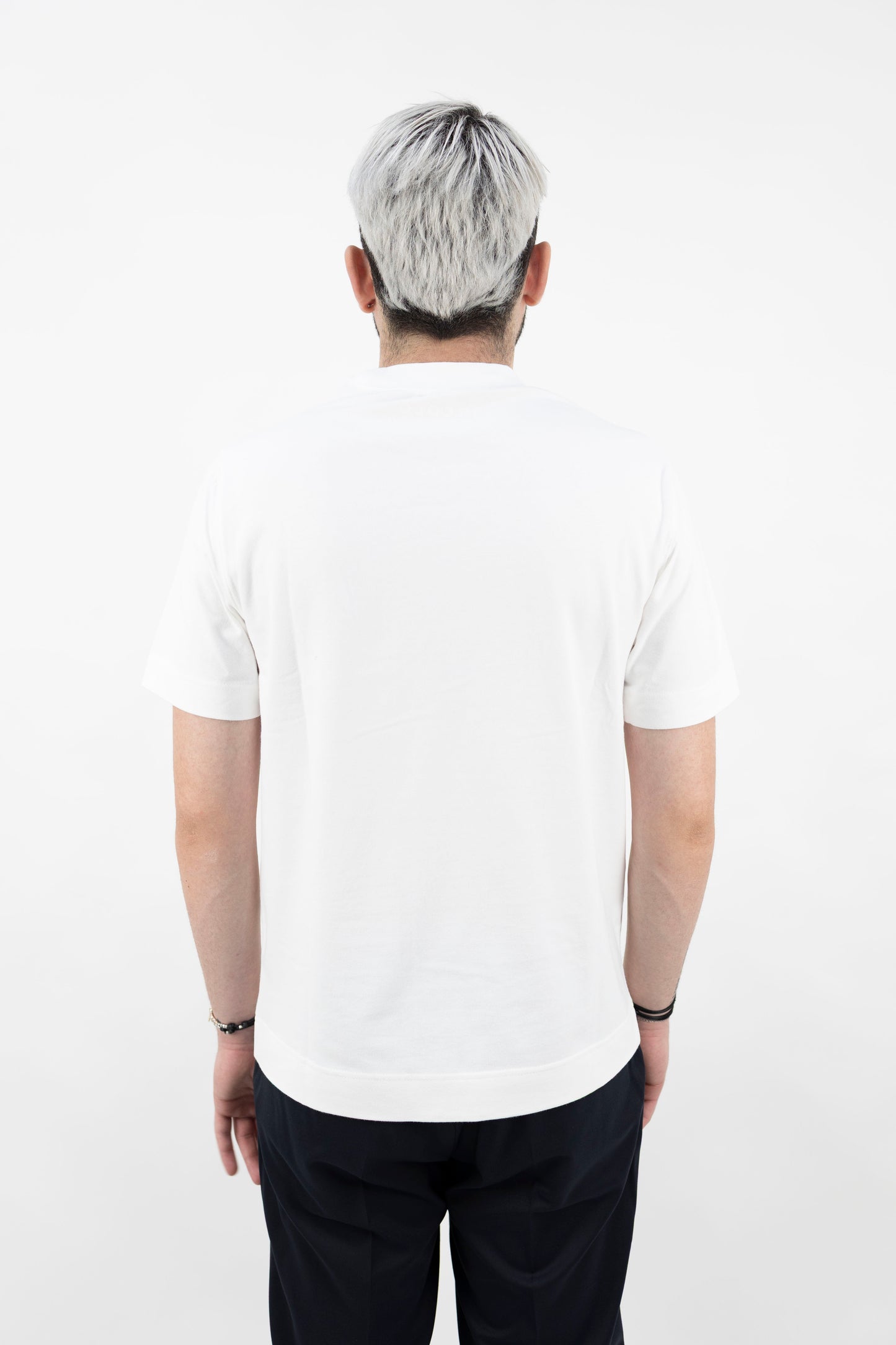 T-SHIRT BIANCO OTTICO CN4952 CIRCOLO 1901