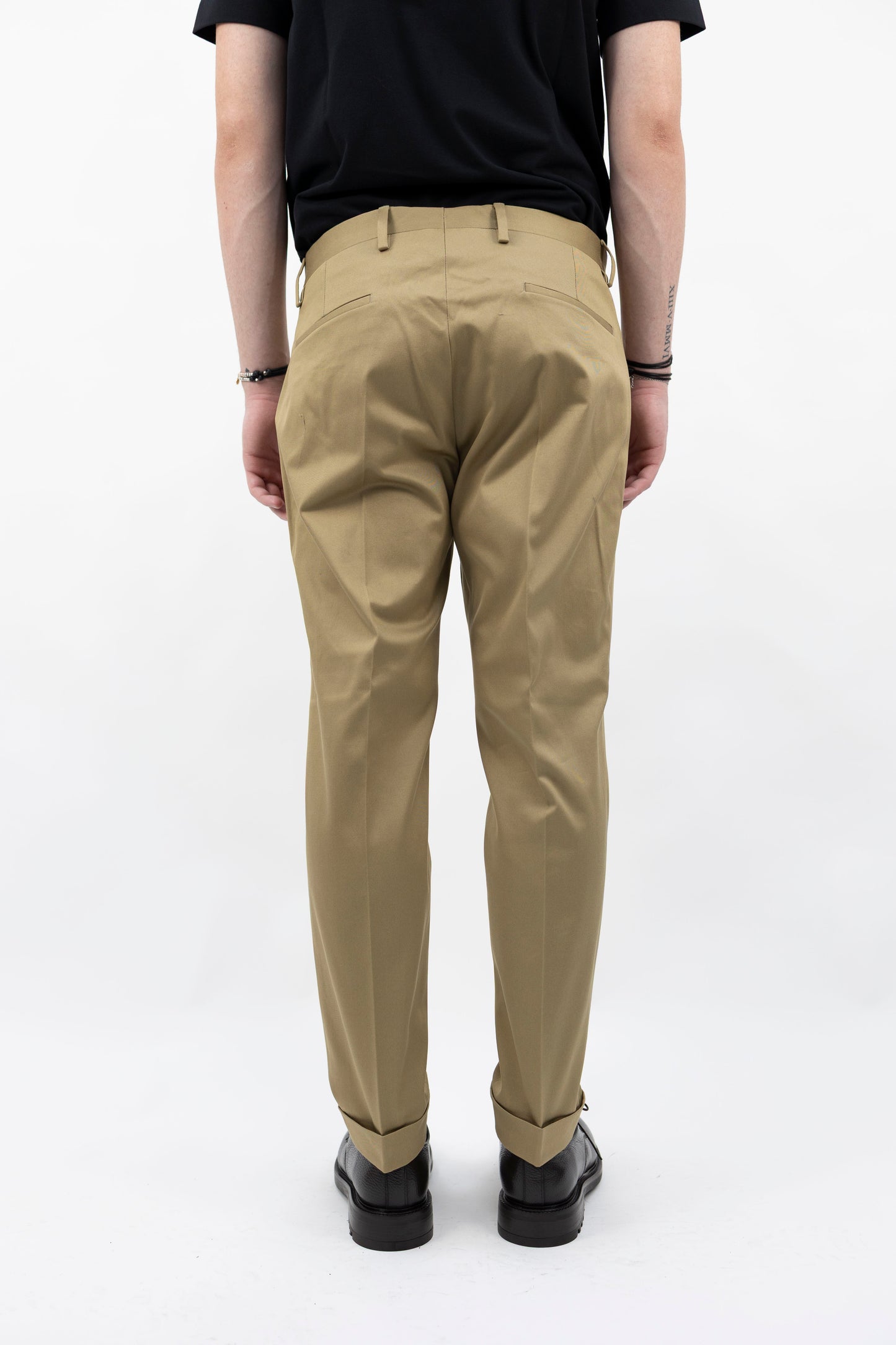 PANTALONE COTONE KAKI TIBERIOSQD 400083 043 Quattro decimi BY Briglia