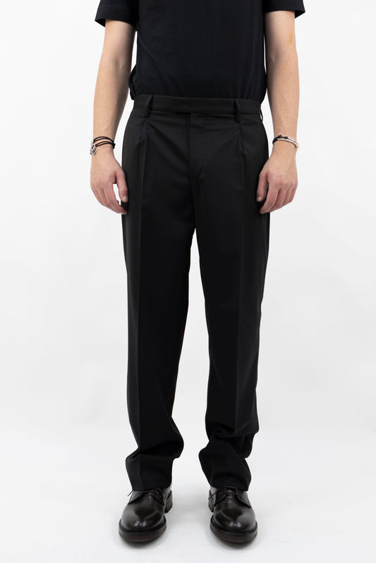 PANTALONE NERO IN LANA MARGUTTASNQD 400200 010 Quattro decimi BY Briglia