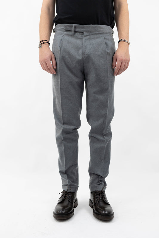 PANTALONE LANA GRIGIO QUARTIERISQD 400120 060 Quattro decimi BY Briglia