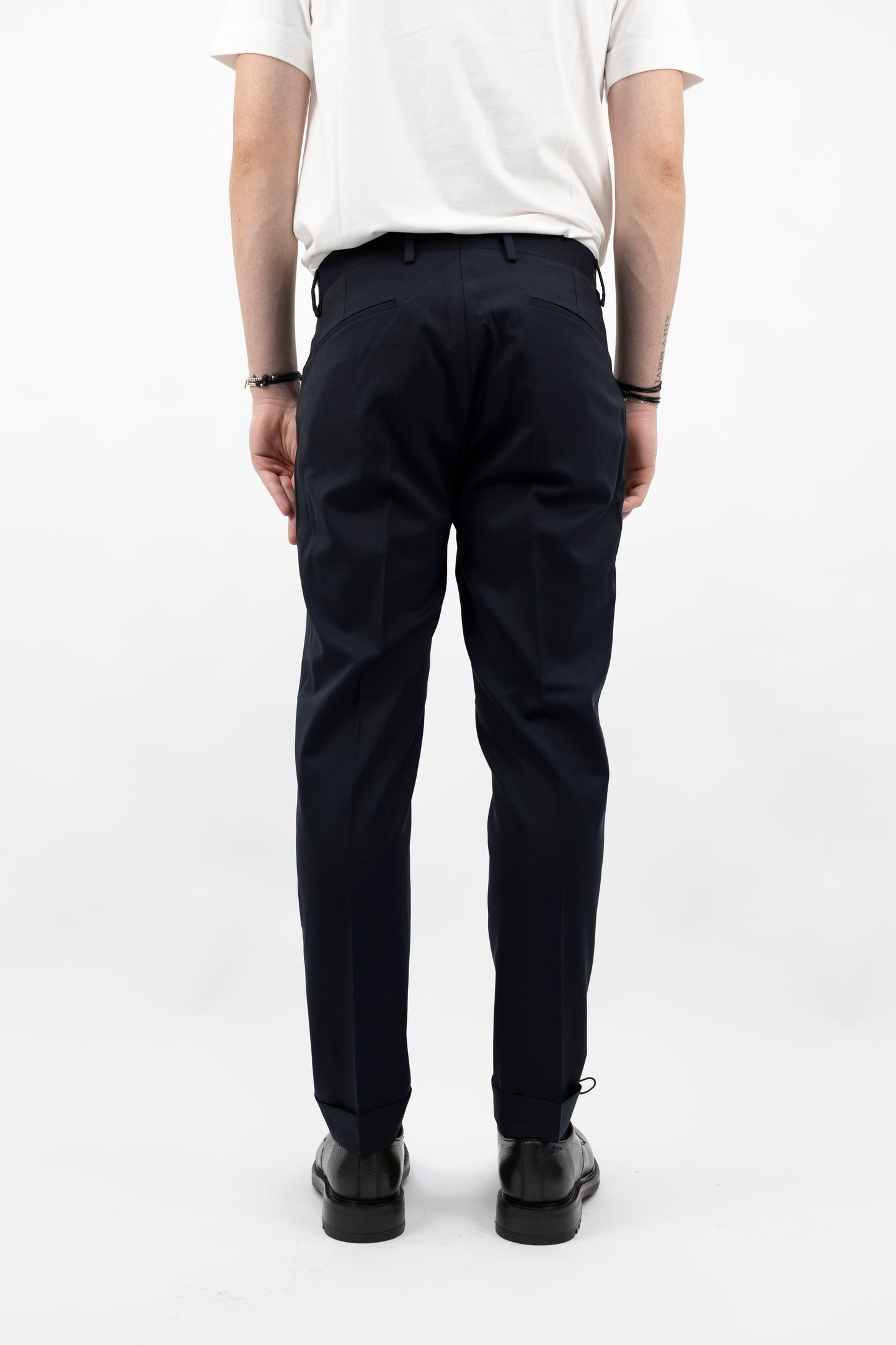 PANTALONE NAVY FRESCO LANA TIBERIOSQD 400100 011 Quattro decimi BY Briglia