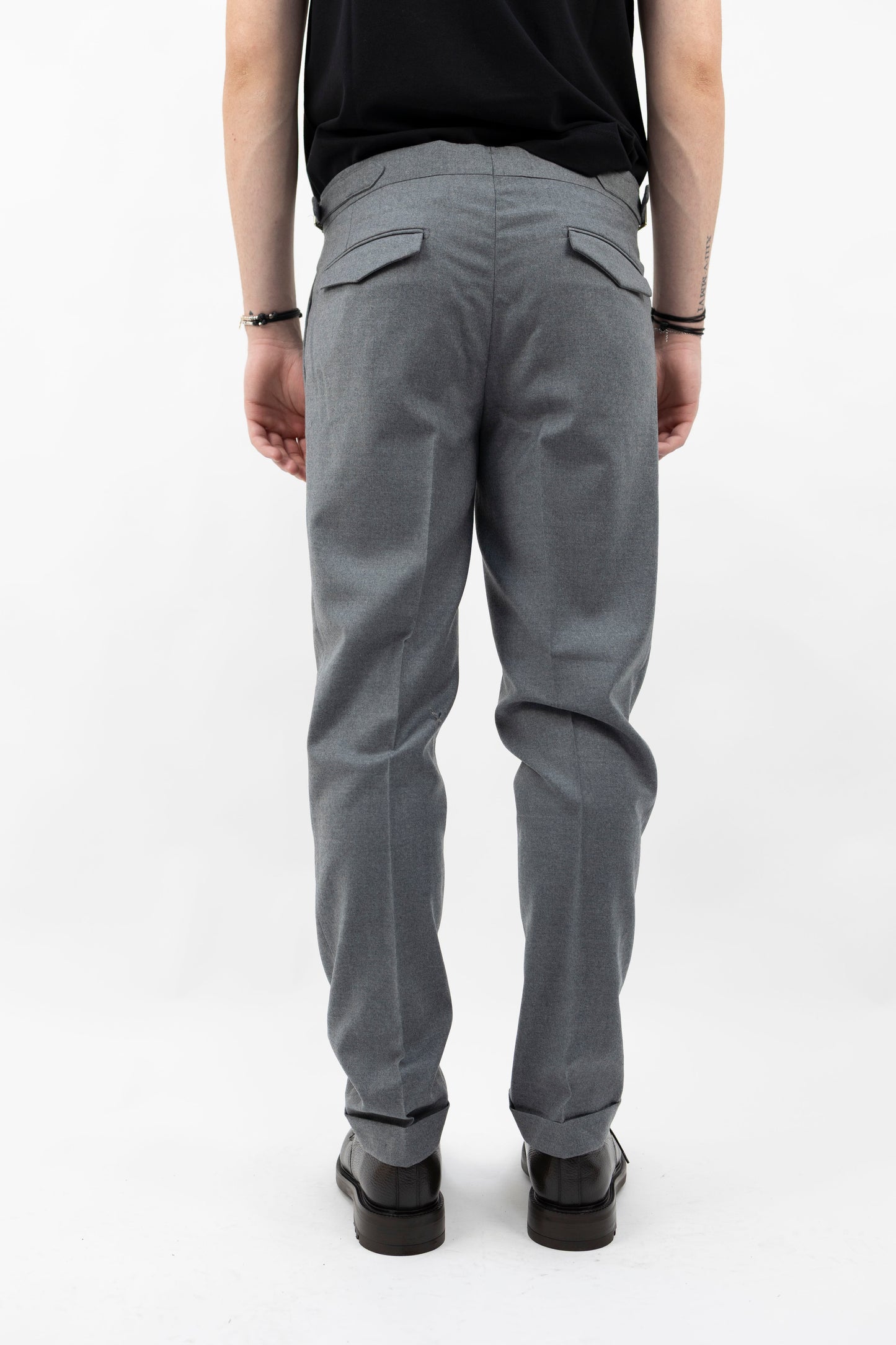 PANTALONE LANA GRIGIO QUARTIERISQD 400120 060 Quattro decimi BY Briglia