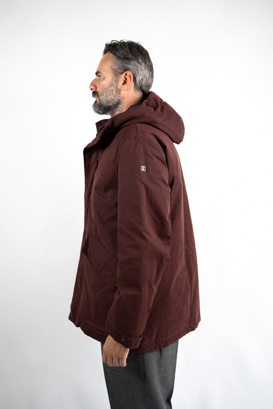 HOSHI LEVANTO PARKA IN COTONE TECNICO CERATO