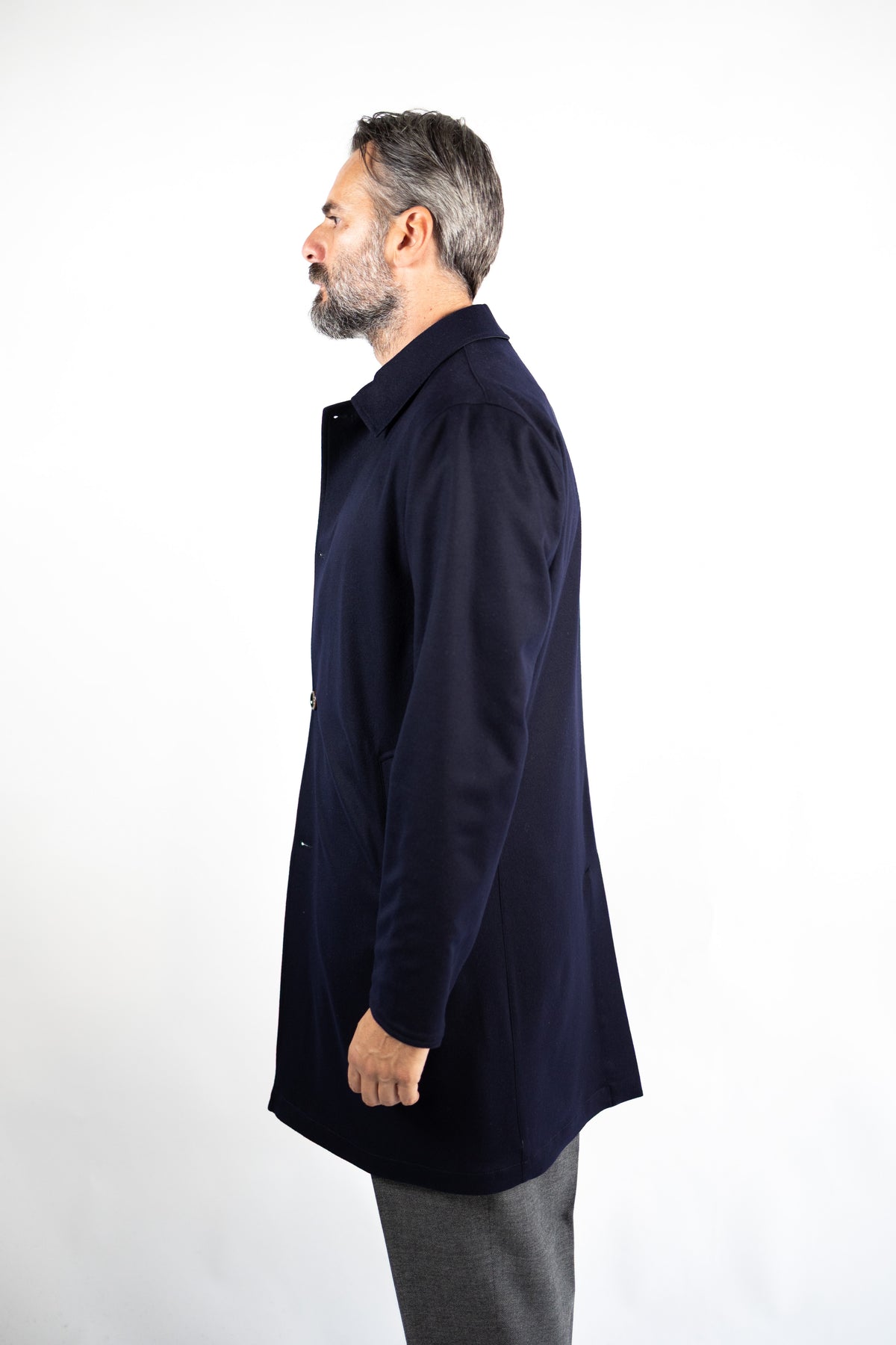PEAK-SOPRABITO TESSUTO LORO PIANA REVERSIBILE BLU