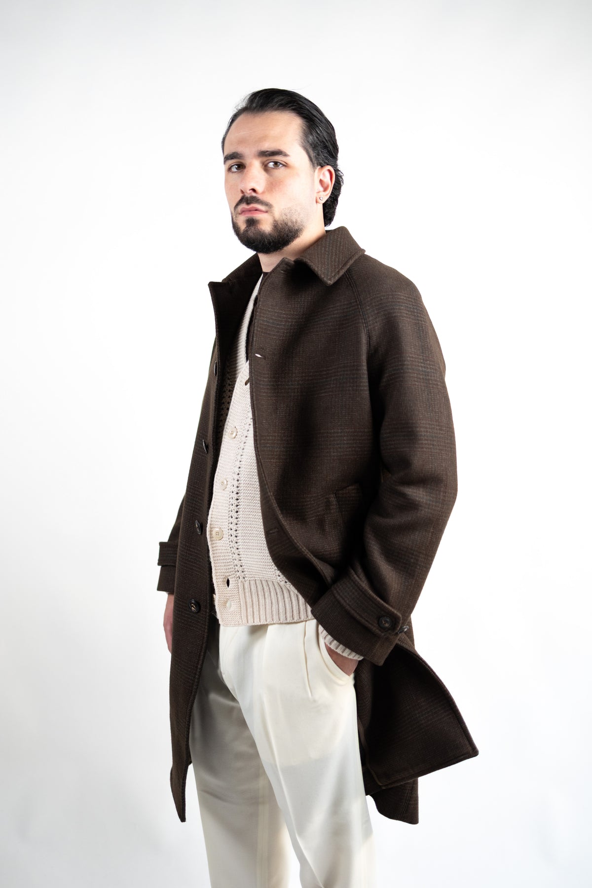 CAPPOTTO RAGLAN WOOL CHECK CIRCOLO 1901