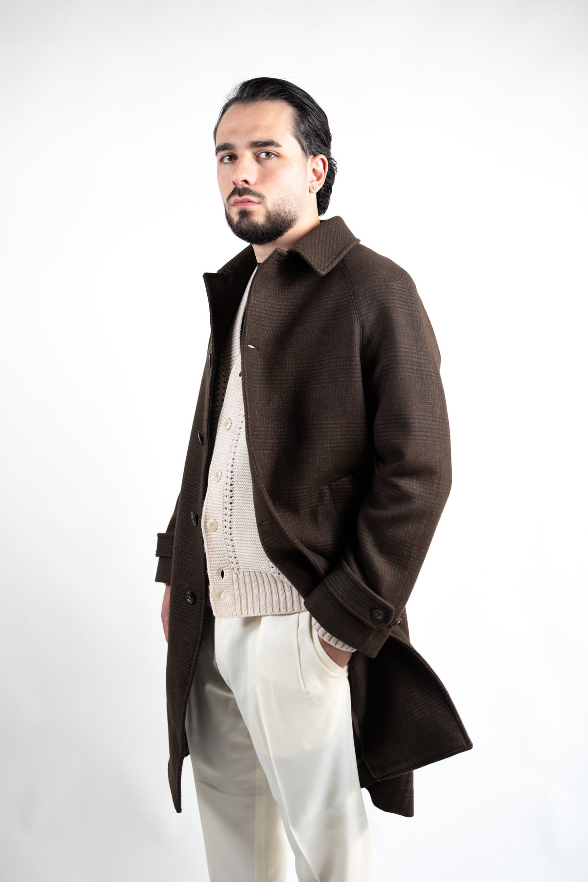 CAPPOTTO RAGLAN WOOL CHECK CIRCOLO 1901