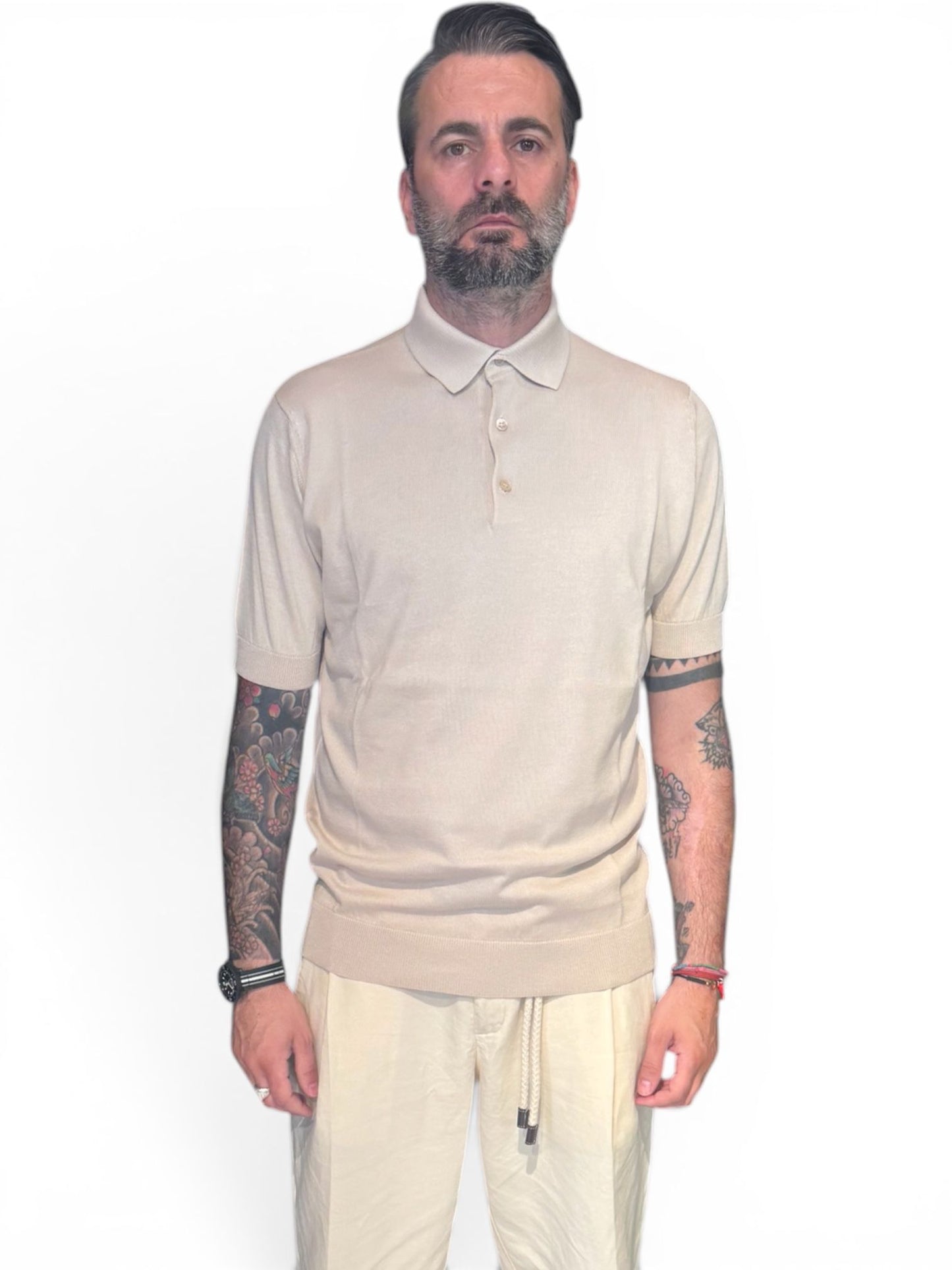 Polo finezza 12 color corda Filippo De Lurentiis