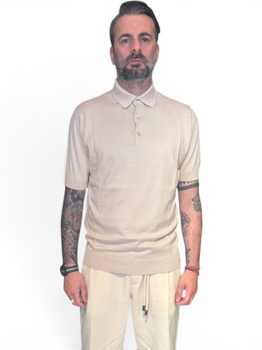 Polo finezza 12 color corda Filippo De Lurentiis