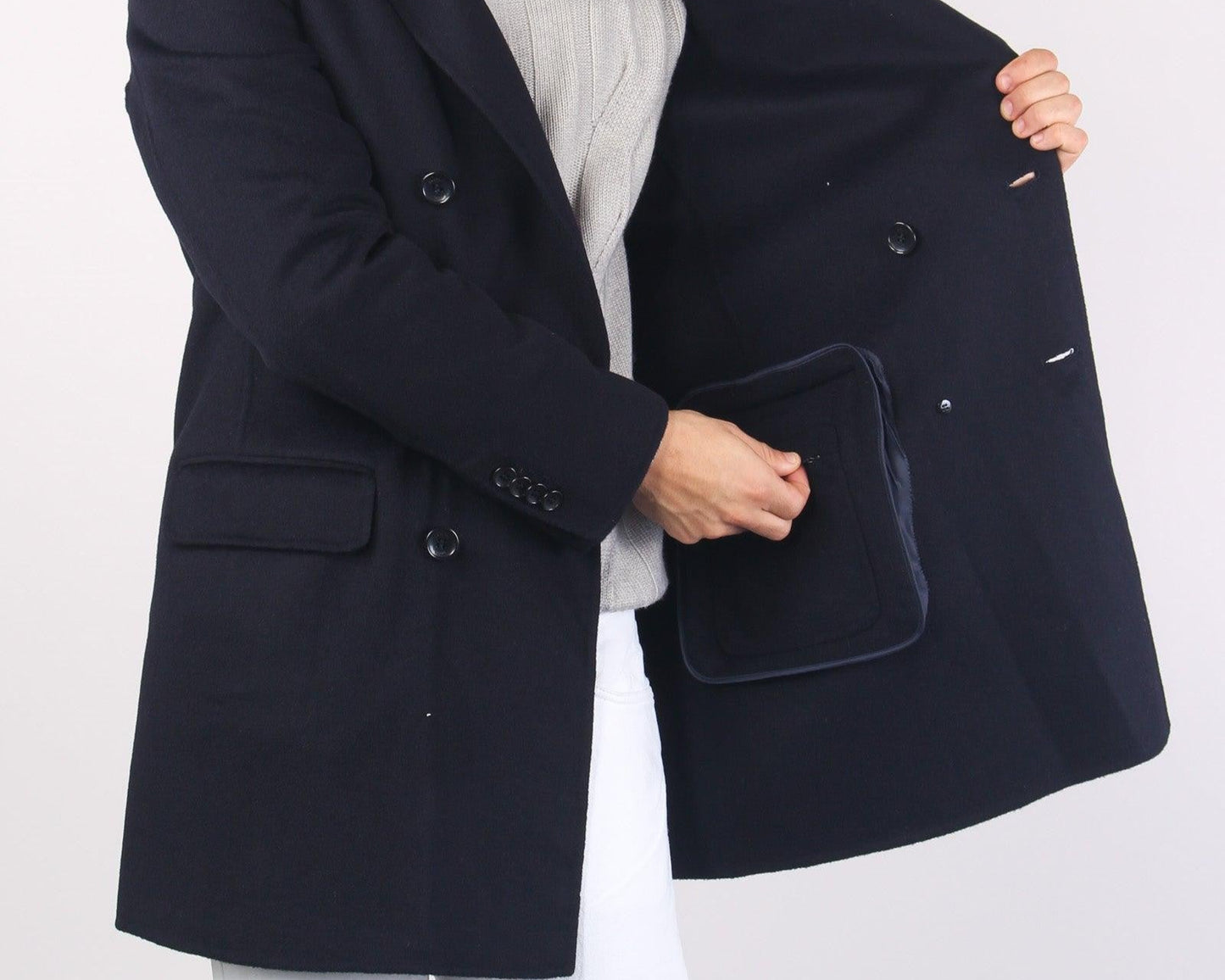 Cappotto doppiopetto blu navy GREGORIO DB palto'