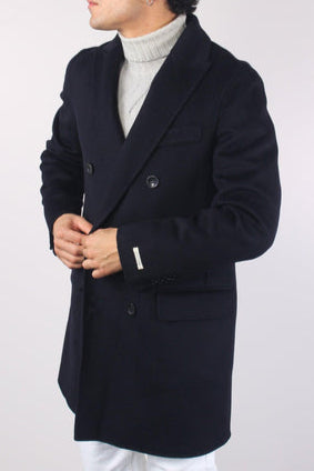 Cappotto doppiopetto blu navy GREGORIO DB palto'