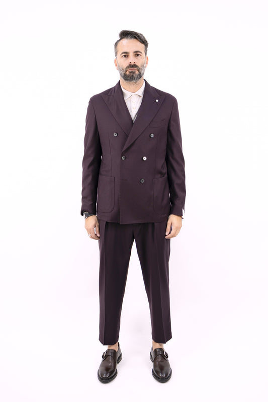 ABITO BORDEAUX IN LANA 54513/1 L.B.M.